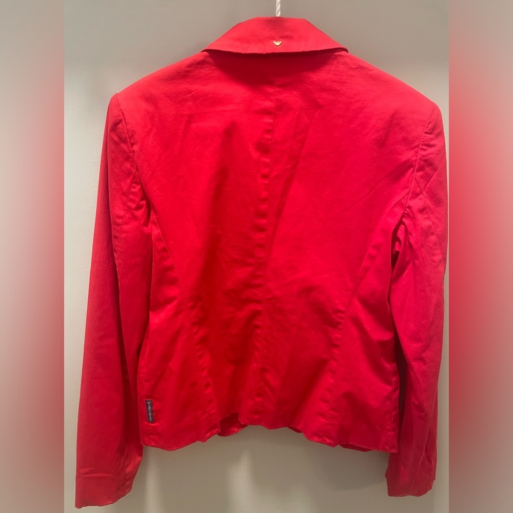 Armani Jeans Red Single-Button Blazer - Picture 6 of 9